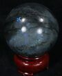 Flashy Labradorite Sphere - Great Color Play #32051-1